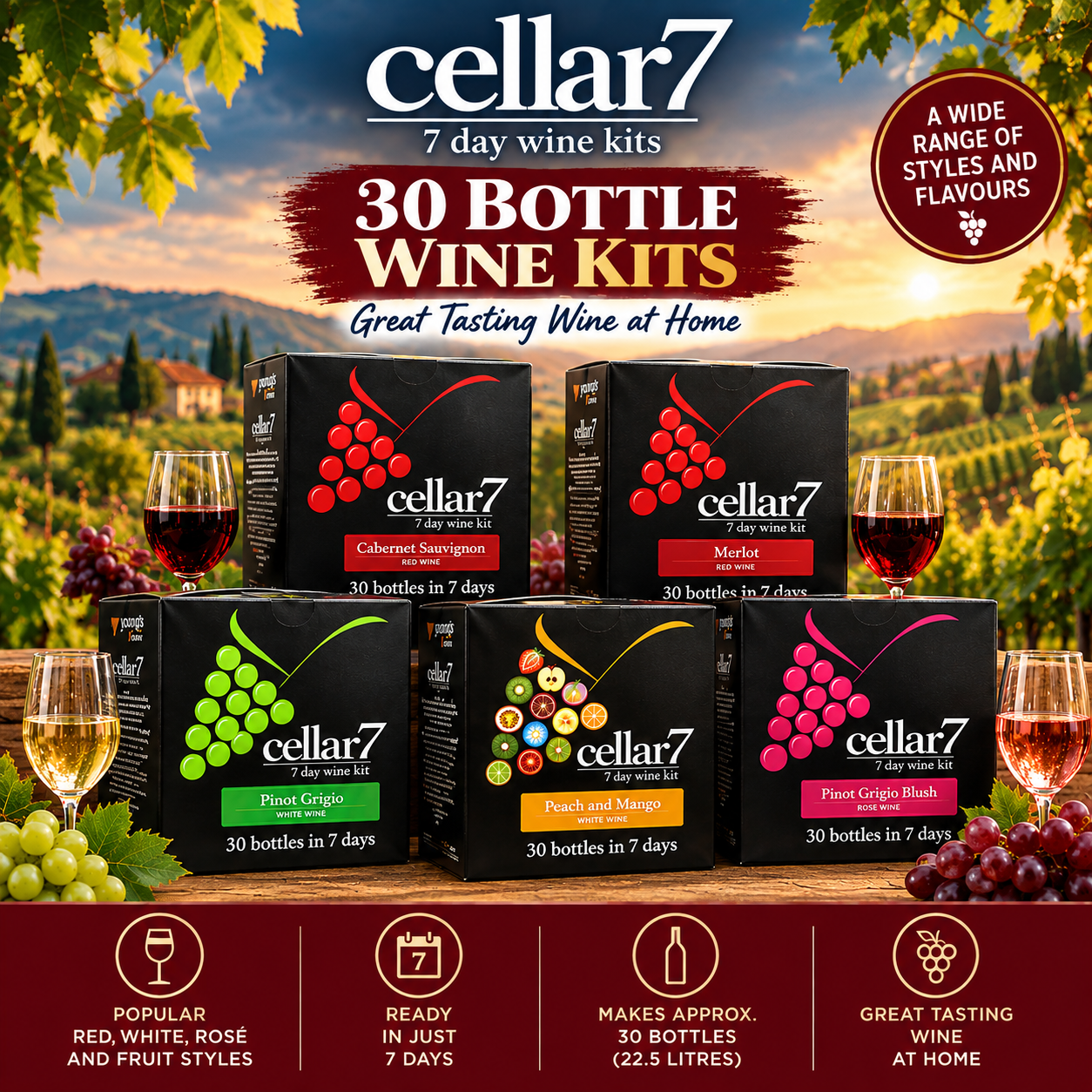 Cellar7 Wine Kits Range