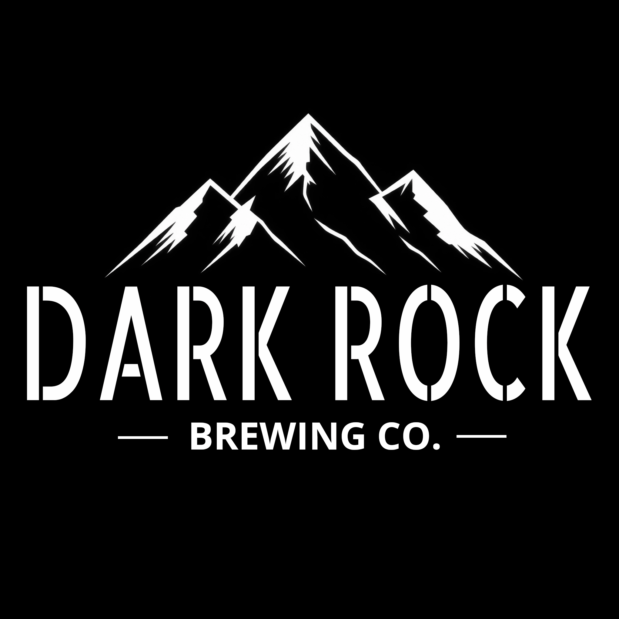 Dark Rock Brewing Co. logo with mountain design, representing Dark Rock Beer Kits