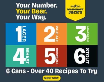 Recipe Range Beer Kits featuring 6 numbered cans with different beer styles and over 40 recipes to try.