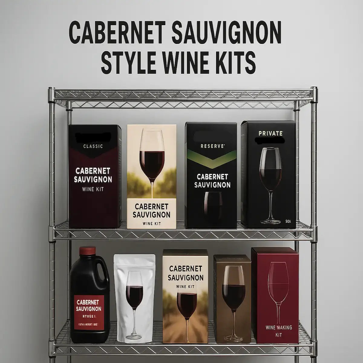 Cabernet Sauvignon Style Wine Kits | 30 & 6 Bottle