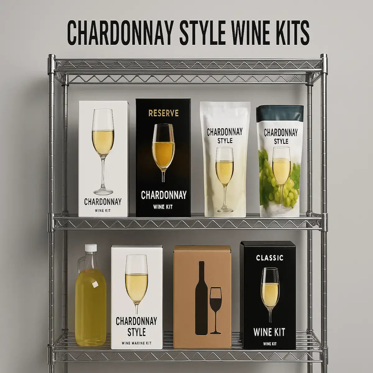 Chardonnay Style Wine Kits | 30 & 6 Bottle