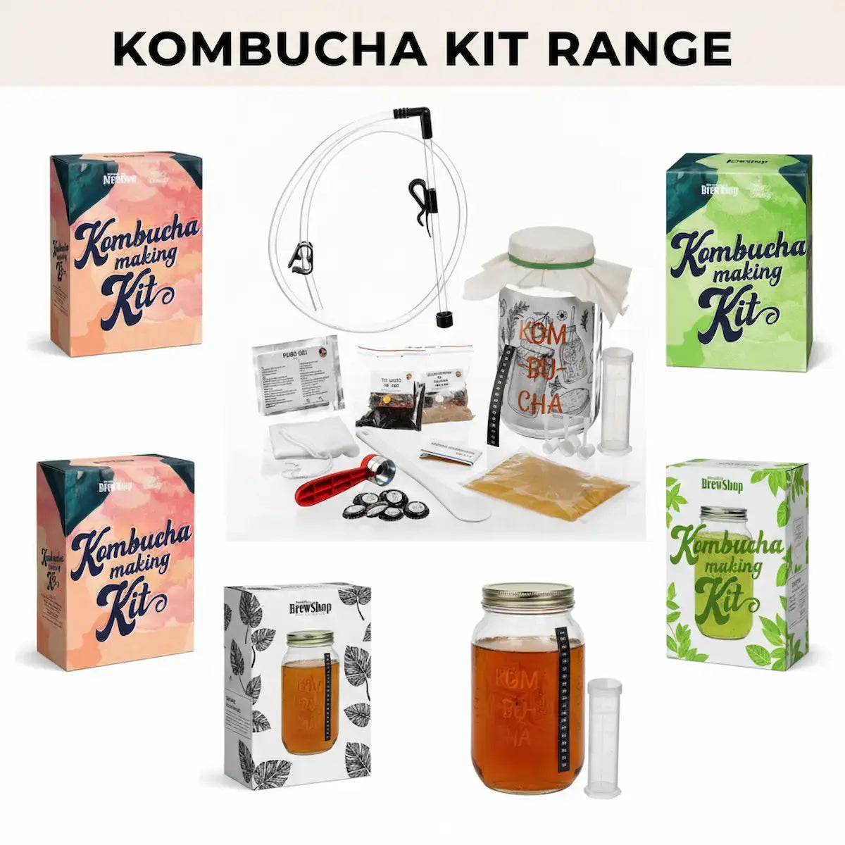 Kombucha Brewing Kits Range