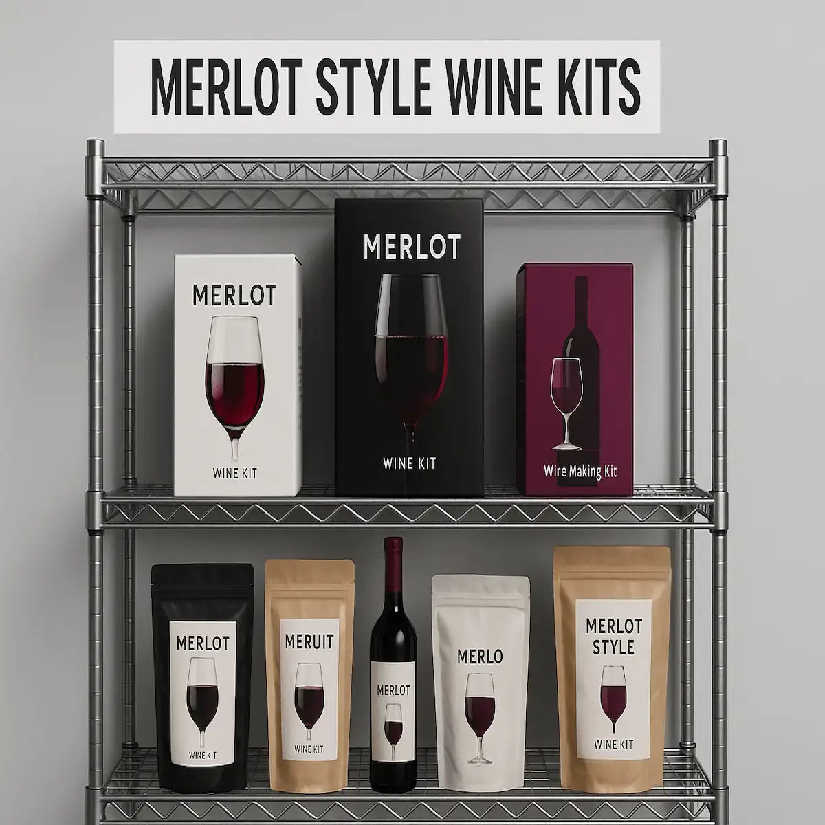 Merlot Style Wine Kits | 30 & 6 Bottle