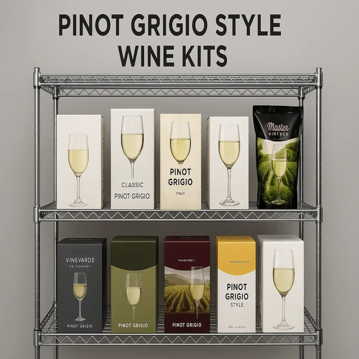 Pinot Grigio Wine Kits Range | 30 & 6 Bottle