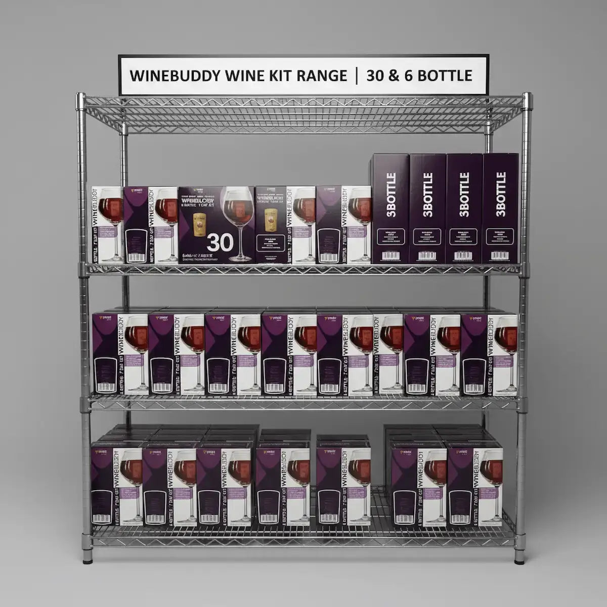 Winebuddy Wine Kit Range | 30 & 6 Bottle