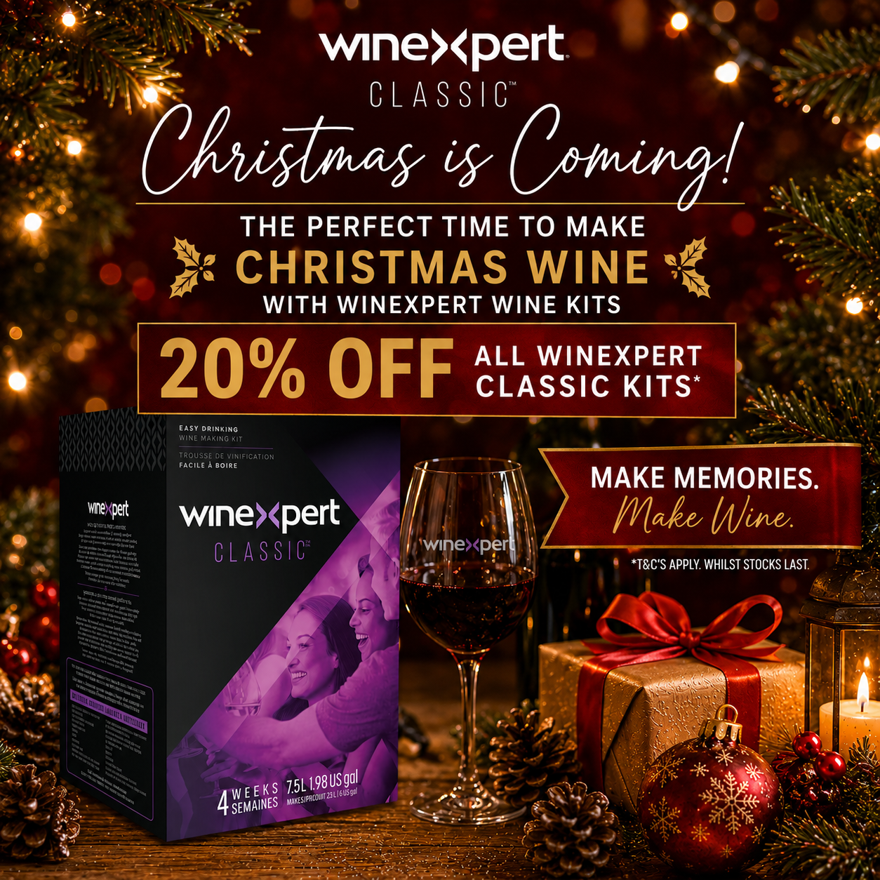 Winexpert CLASSIC Wine Kit Range | 30 Bottle