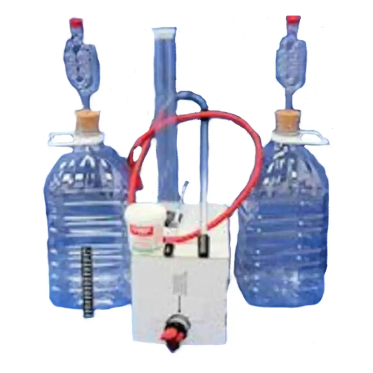 Equipment Only Starter Kit 1 gallon with 2 plastic demijohns, airlocks, siphon set, and sterilizer.