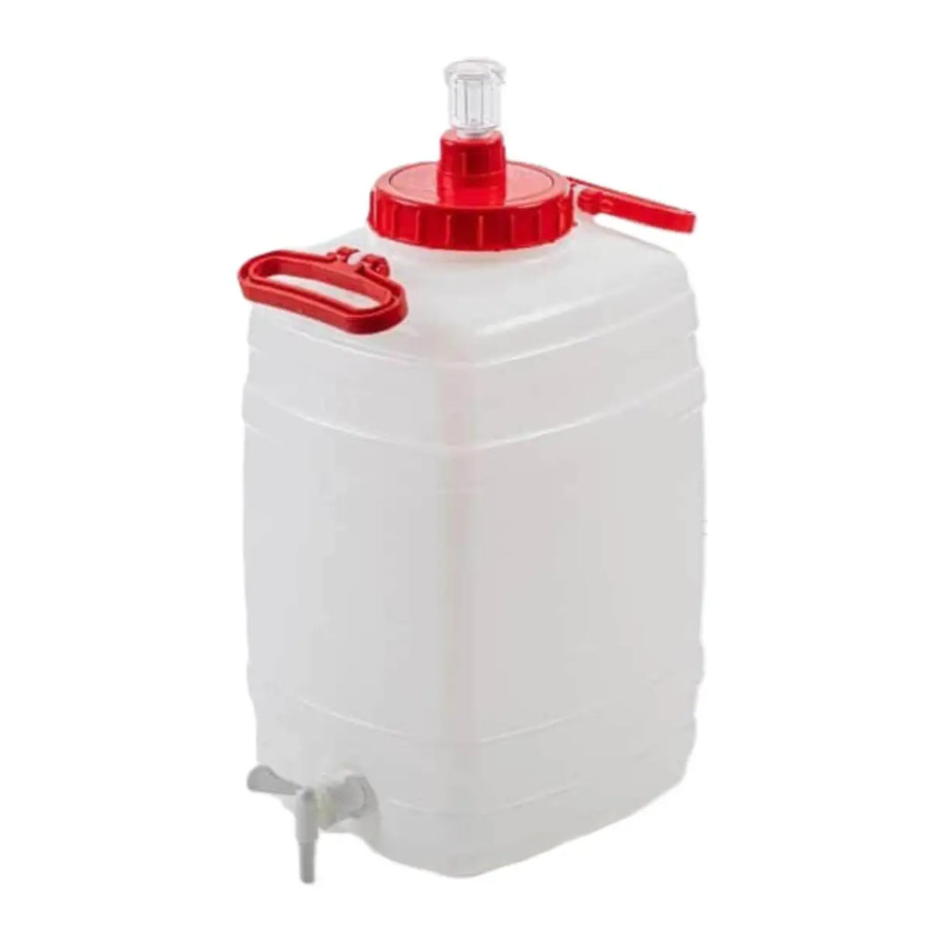 25 Litre Fermenter with Tap and Airlock | Genius, heavy-duty plastic fermenter with tap and airlock.