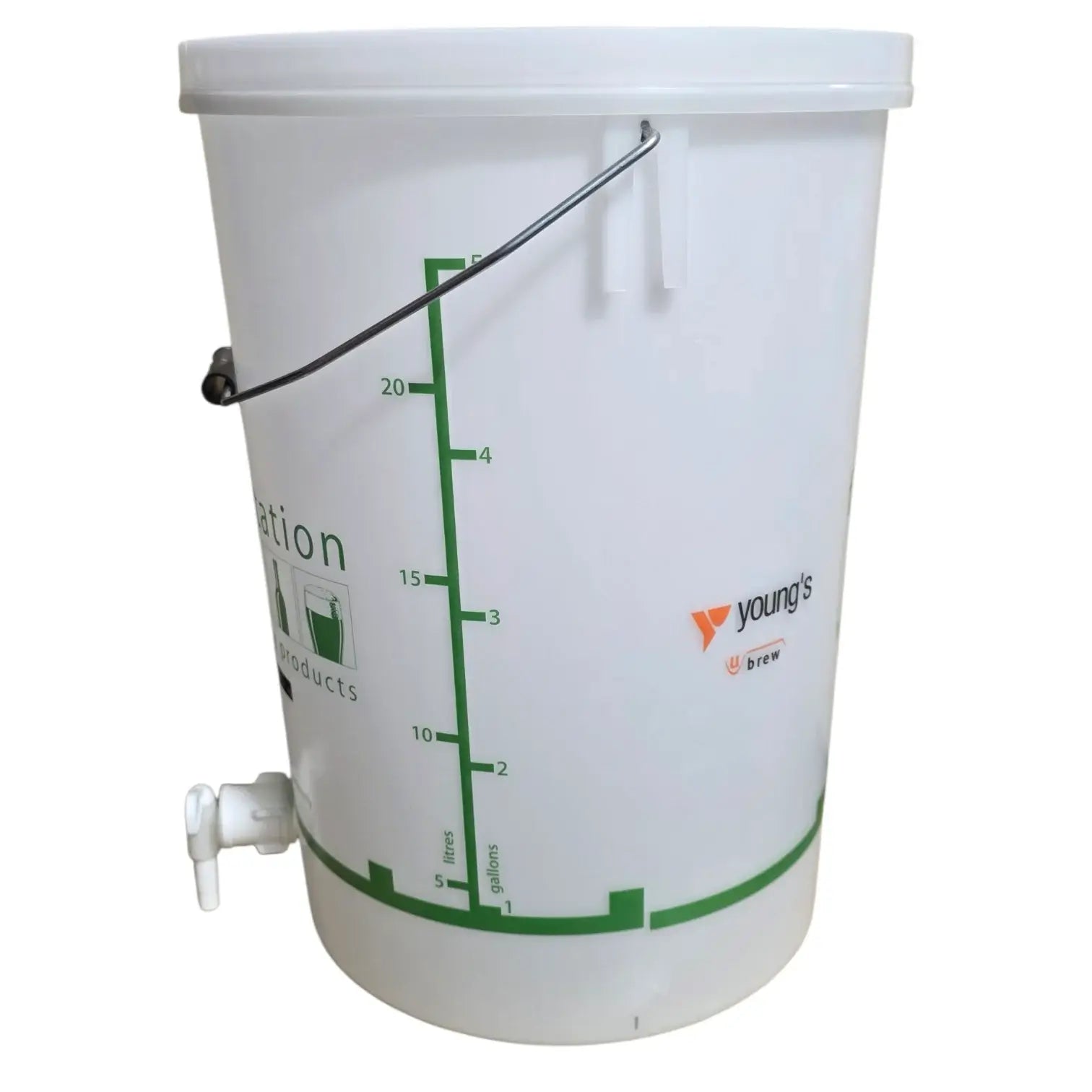 25 Litre Fermenter Bucket with Lid and Grommet
