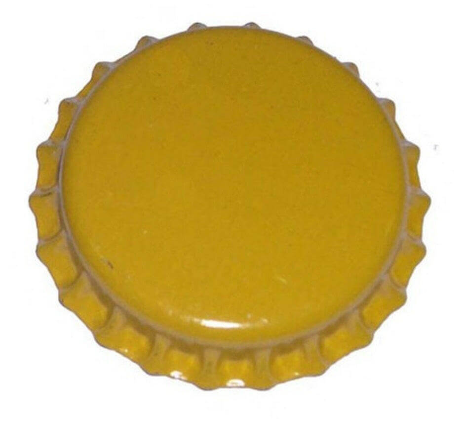 29mm Crown Caps Yellow 200 Pack | The Home Brew Shop | E11624