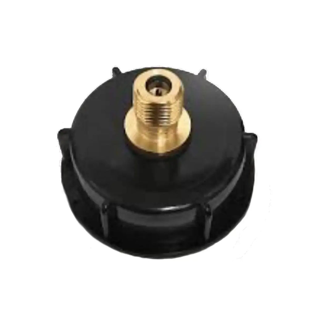 Plastic 2 gallon Barrel + Pin valve cap brass pin valve cap for easy CO₂ bulb connection.