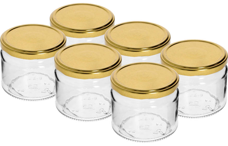 330ml Jar with Golden Lid | Browin | The Home Brew Shop | 132331
