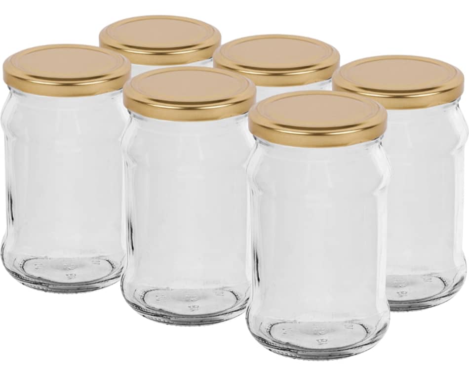 500ml Twist of Jar Gold Lid x 6 | Browin | The Home Brew Shop | 132502