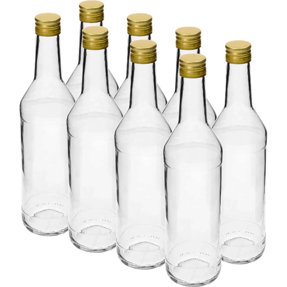500ml Vodka Bottles (8 Pack) | The Home Brew Shop | 631405