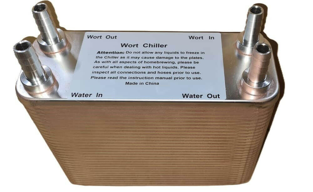 60 Plate Wort Chiller with 1/2" Barb Fittings | The Home Brew Shop | 75600