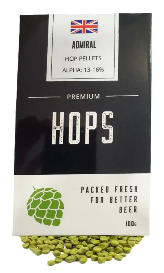 Admiral 100g Hop Pellets from Harris The Home Brew Shop 25904