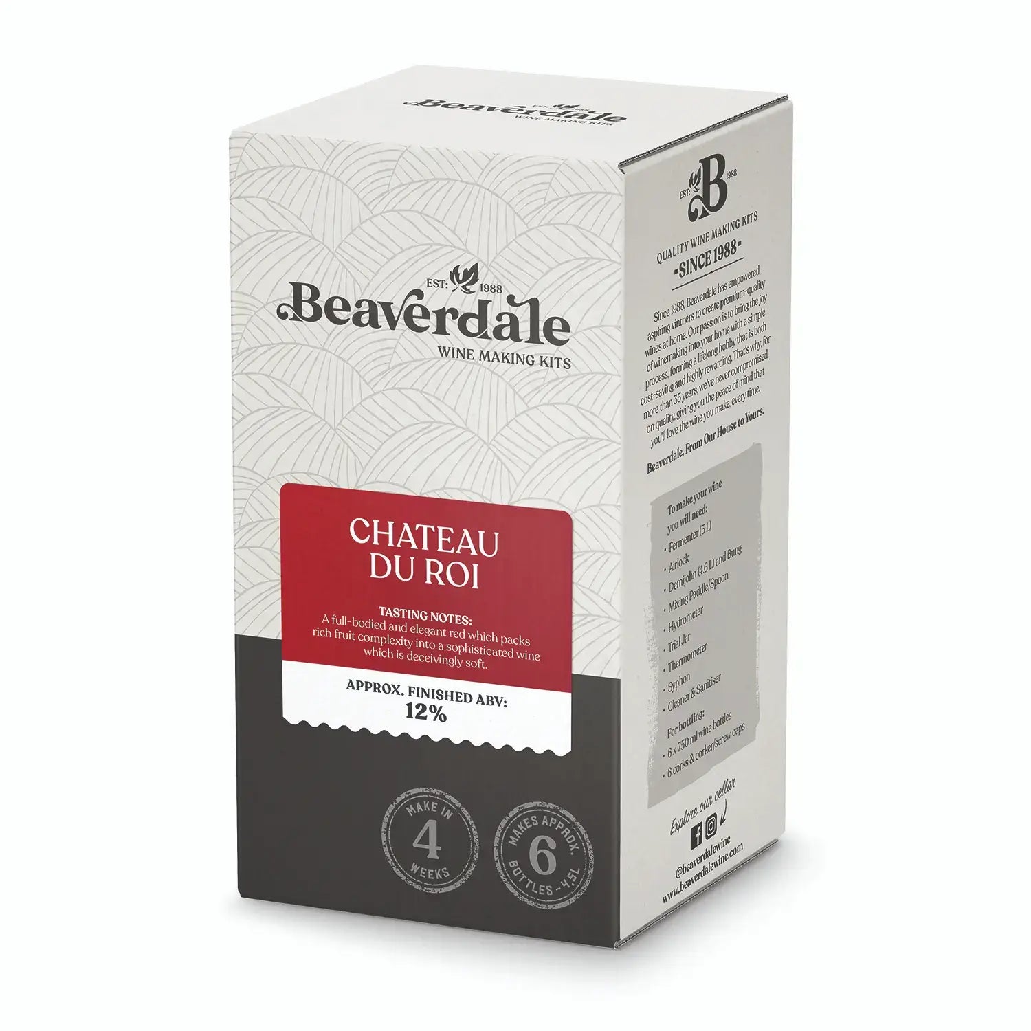 Beaverdale Vieux Chateau Du Roi Style Wine Kit 6 Bottle