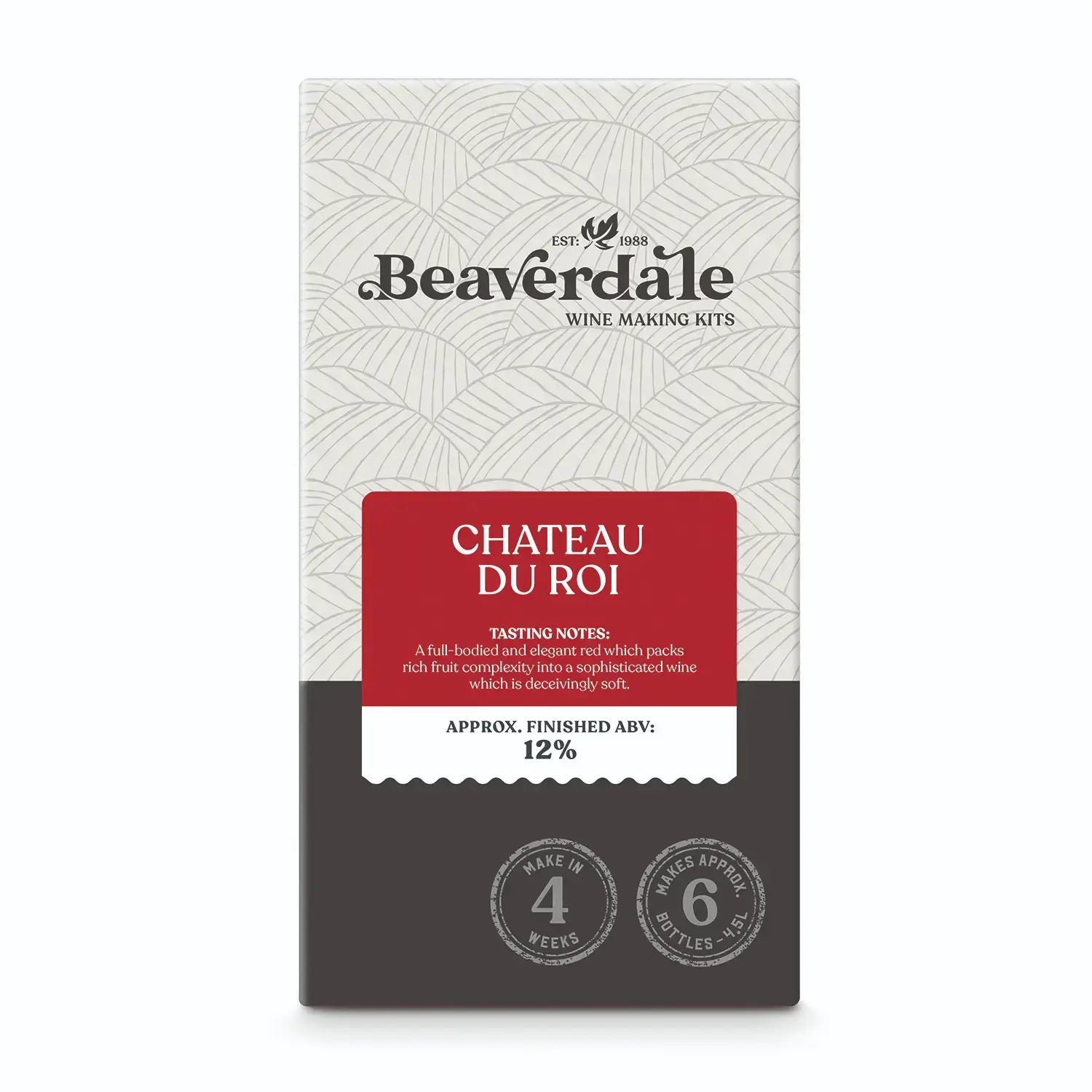 Beaverdale Vieux Chateau Du Roi Style Wine Kit 6 Bottle FRONT