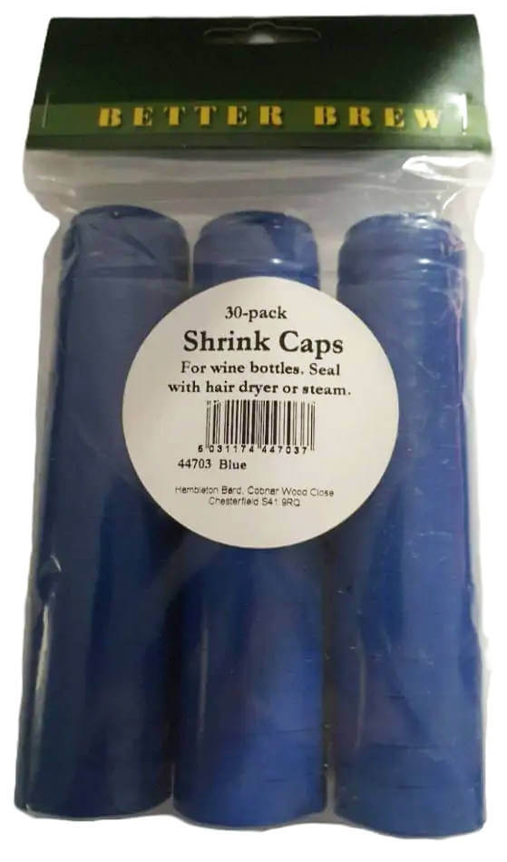 Shrink Caps Blue 30 Pack The Home Brew Shop 44703