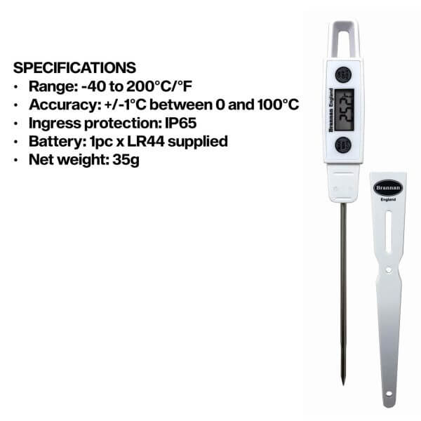 Brannan Water Resistant Thermometer details