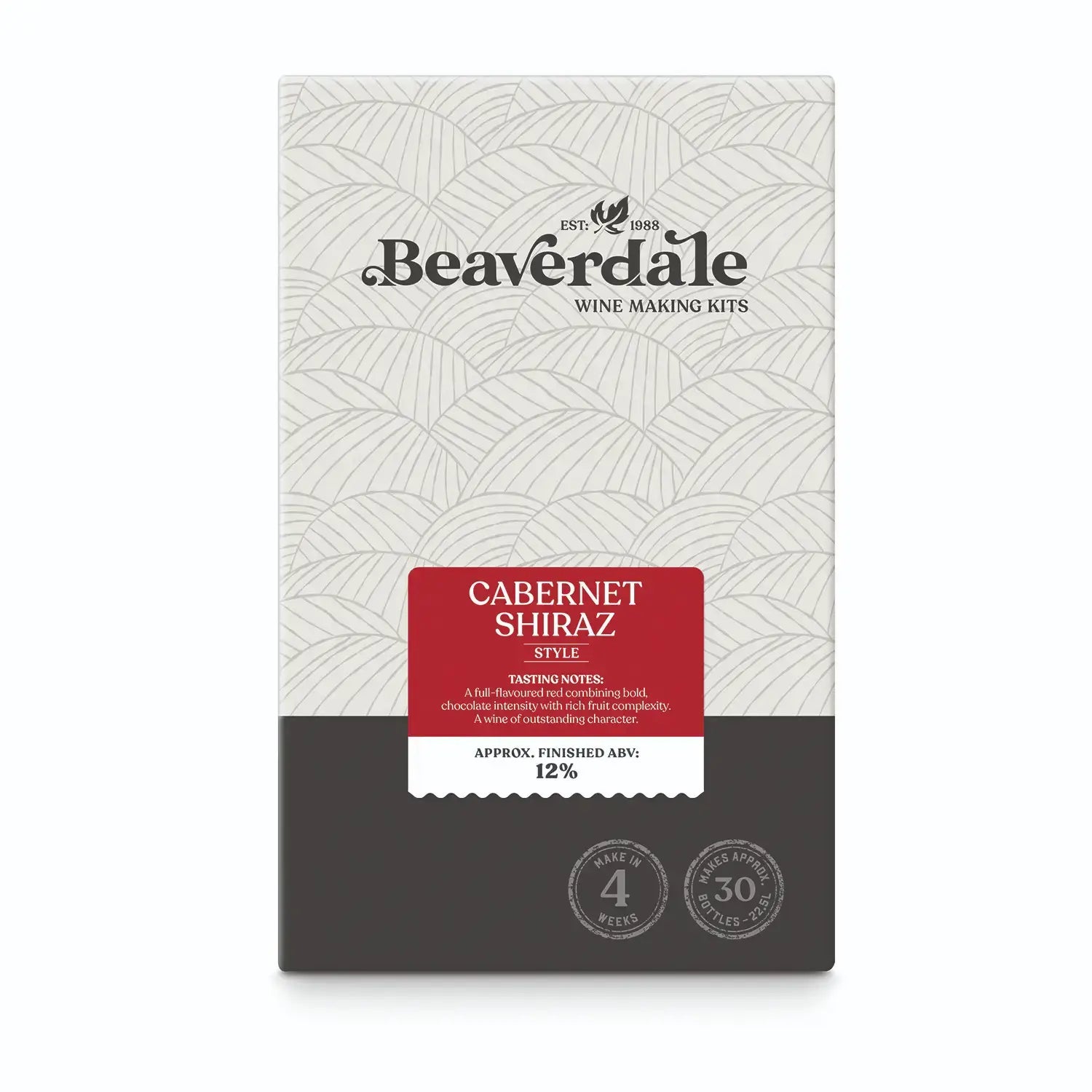 Cabernet Shiraz Wine Kit Beaverdale 30 Bottles