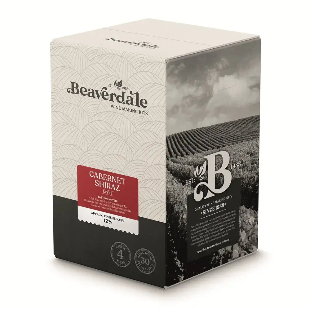 Cabernet Shiraz Wine Kit Beaverdale 30 Bottle