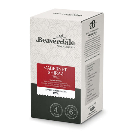 Cabernet Shiraz Style Wine Kit 6 Bottle Beaverdale 