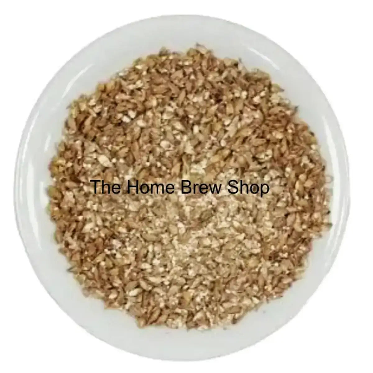 Chit Malt 1kg from Simpsons Malt in a white bowl, showcasing its lightly germinated grains for brewing.