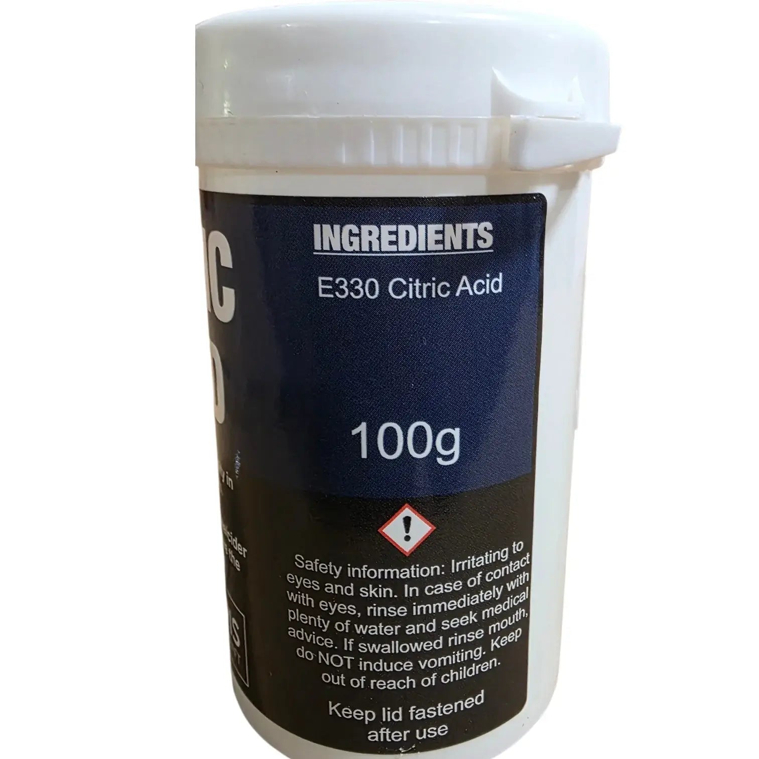 Citric Acid 100g Ingredients