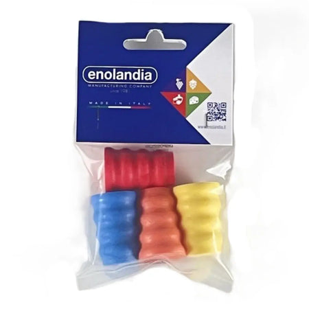 Coloured Wine Bottle Stoppers 4 Pack - Enolandia