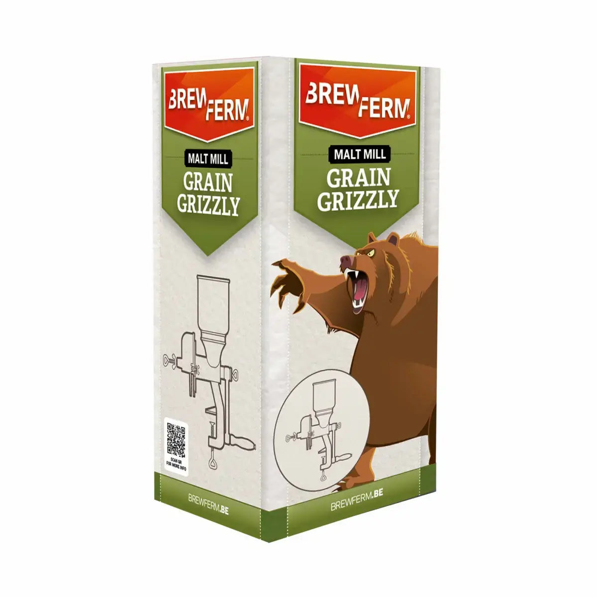 Grain Grizzly Cast Iron Malt Mill box