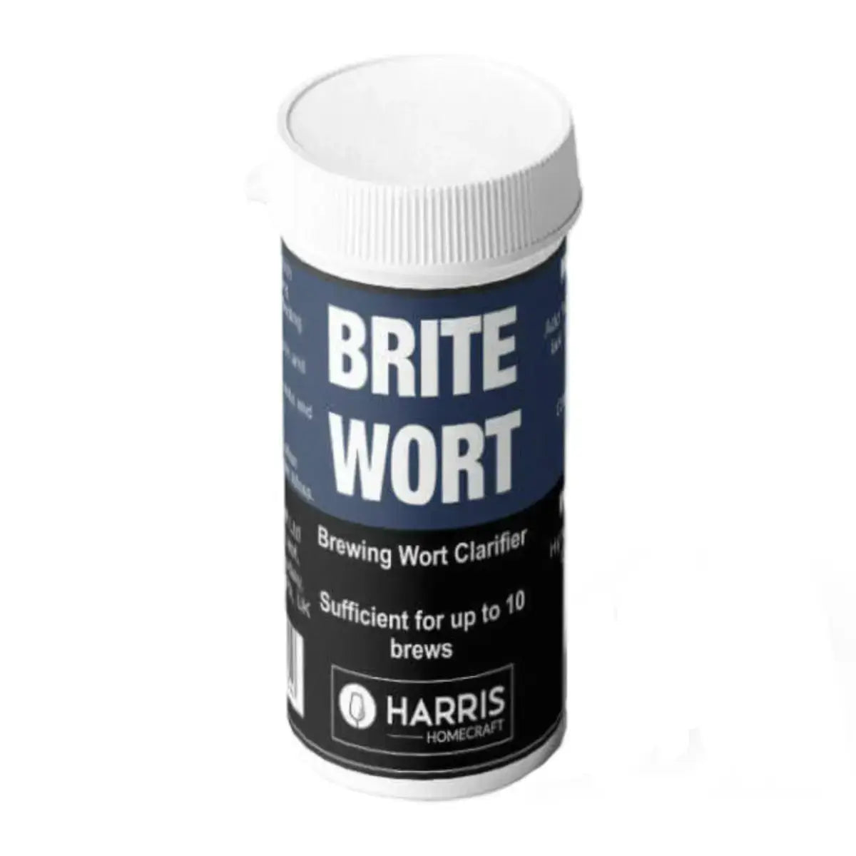 Harris Brite wort Copper Fining Tablets packaging for brewing wort clarifier, sufficient for up to 10 brews.
