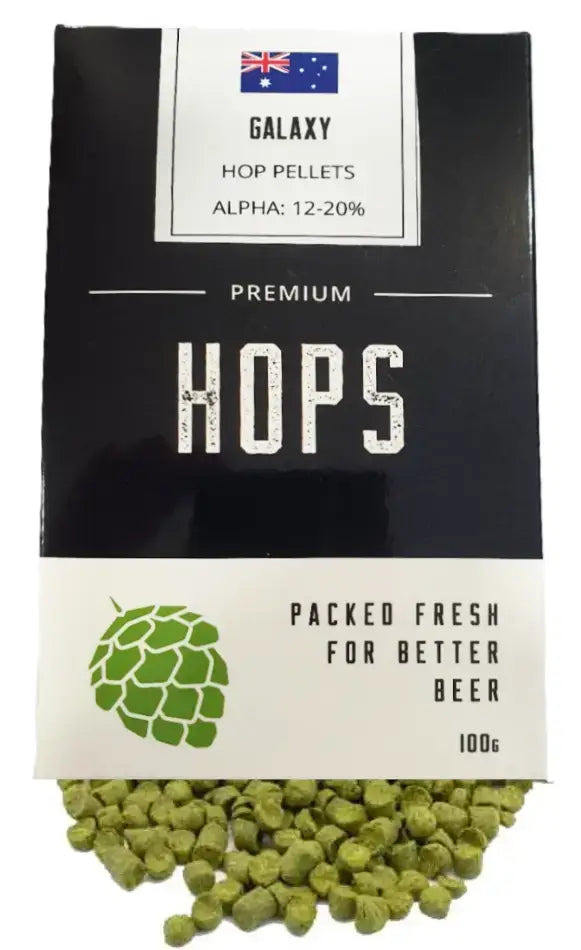 Galaxy 100g Hop Pellets from Harris The Home Brew Shop 35929
