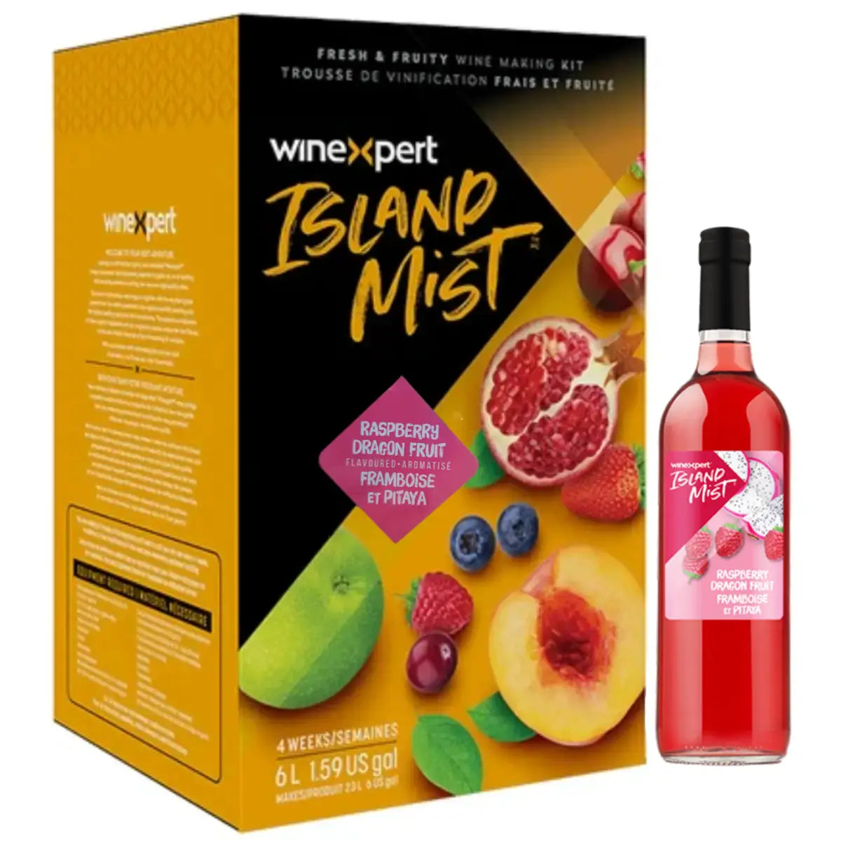 Island Mist Raspberry Dragon Fruit Wine Kit
