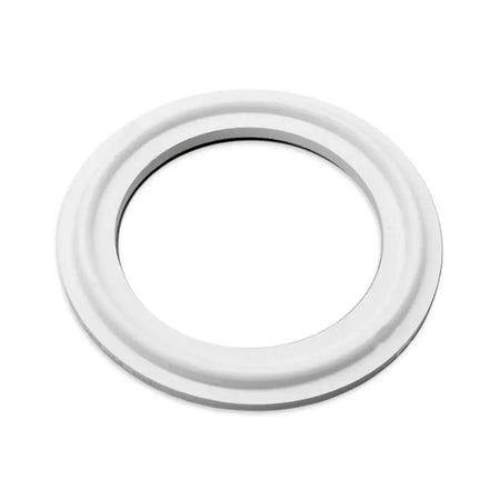 2 Inch Tri Clamp Beaded Seal Silicone KL03438 in white color for sanitary connections.