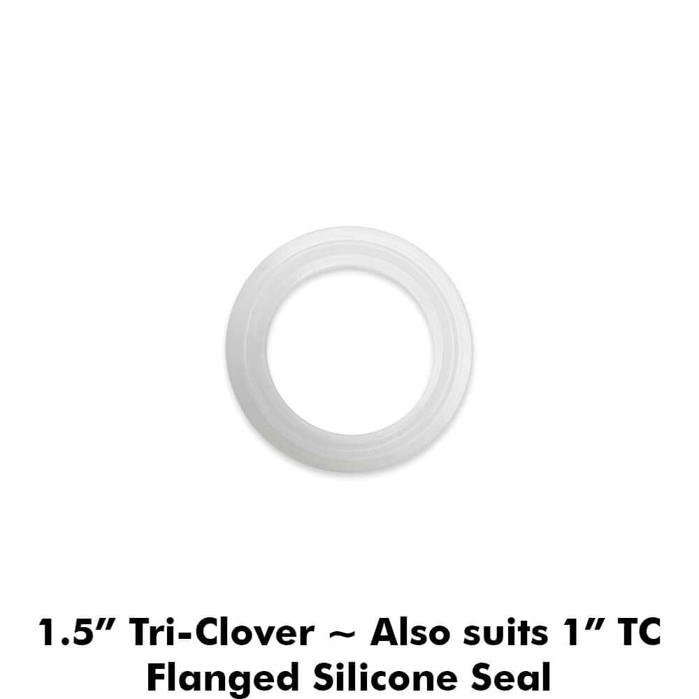 Kegland 1.5 inch Tri Clamp - Flanged Silicone Gasket Seal - KL44837