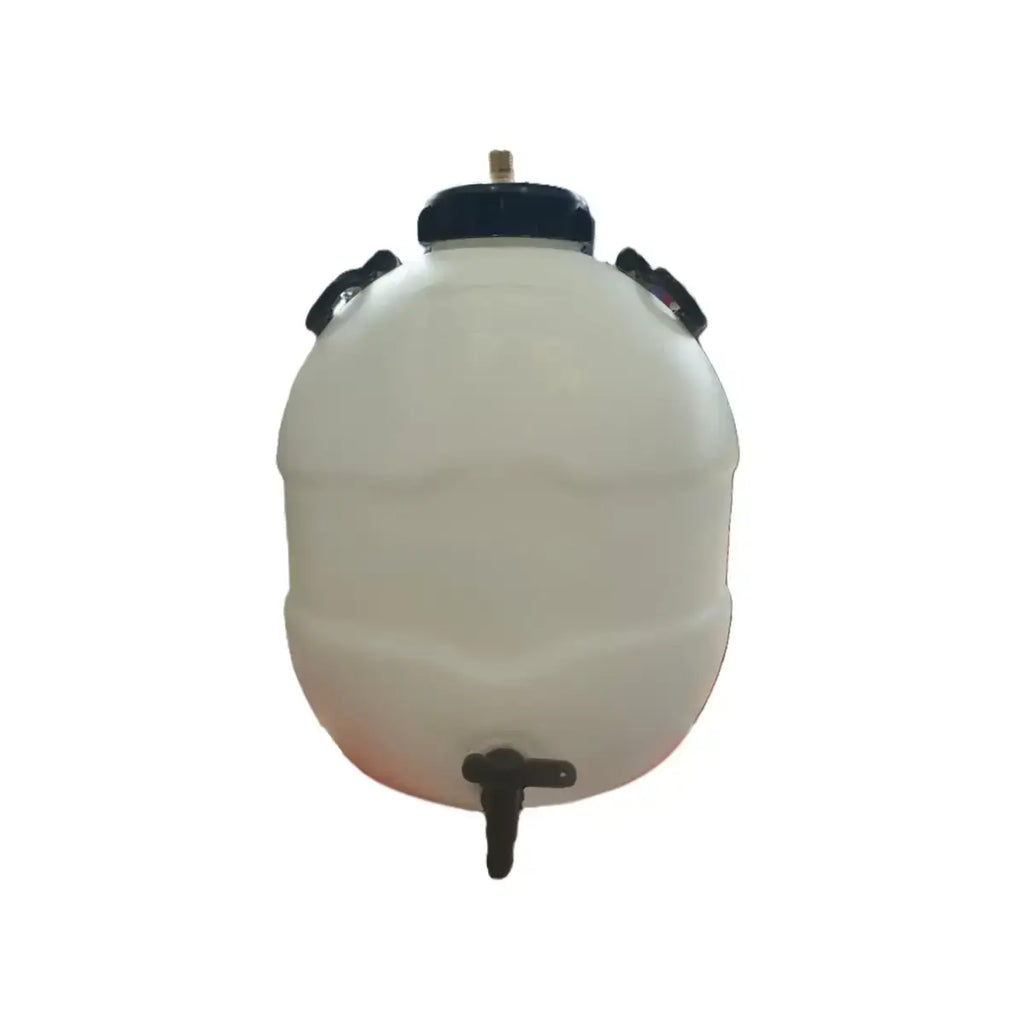 King Keg Bottom Tap 5 Gallon Pressure Barrel - S30 Valve with convenient tap and wide cap design.