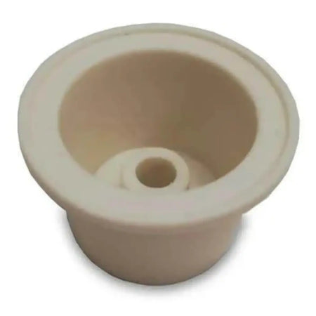Medium White Bored Bung - 46mm x 36mm made of FDA materials and BPA free silicone.