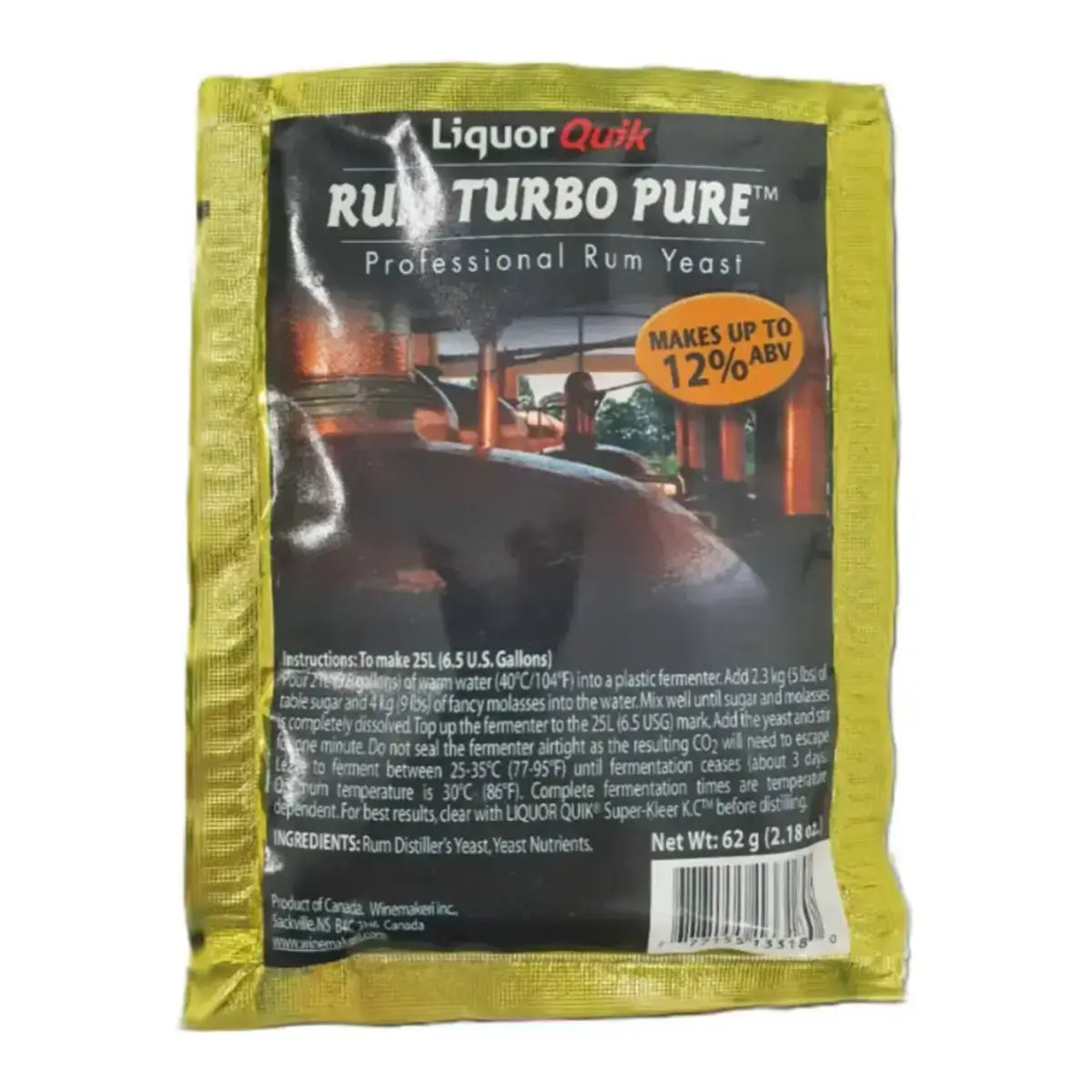 Liquor Quik Rum Turbo Pure Yeast - The Home Brew Shop