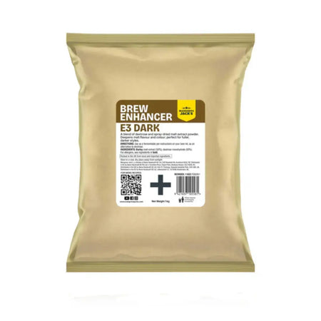 E3 Dark Brew Enhancer 1kg package from Mangrove Jack's Recipe Range for home brewing.