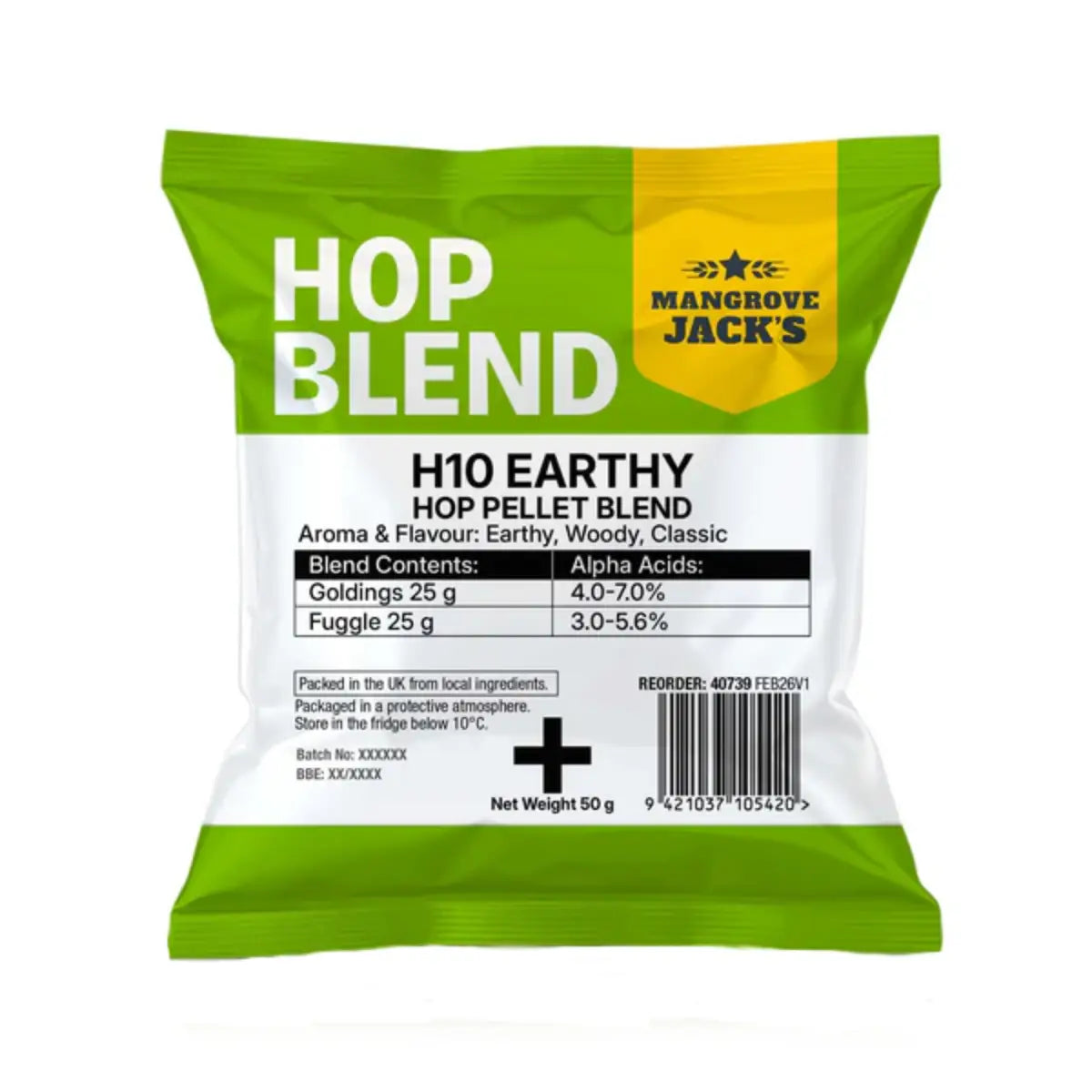 H10 Earthy Hop Pellet Blend 50g