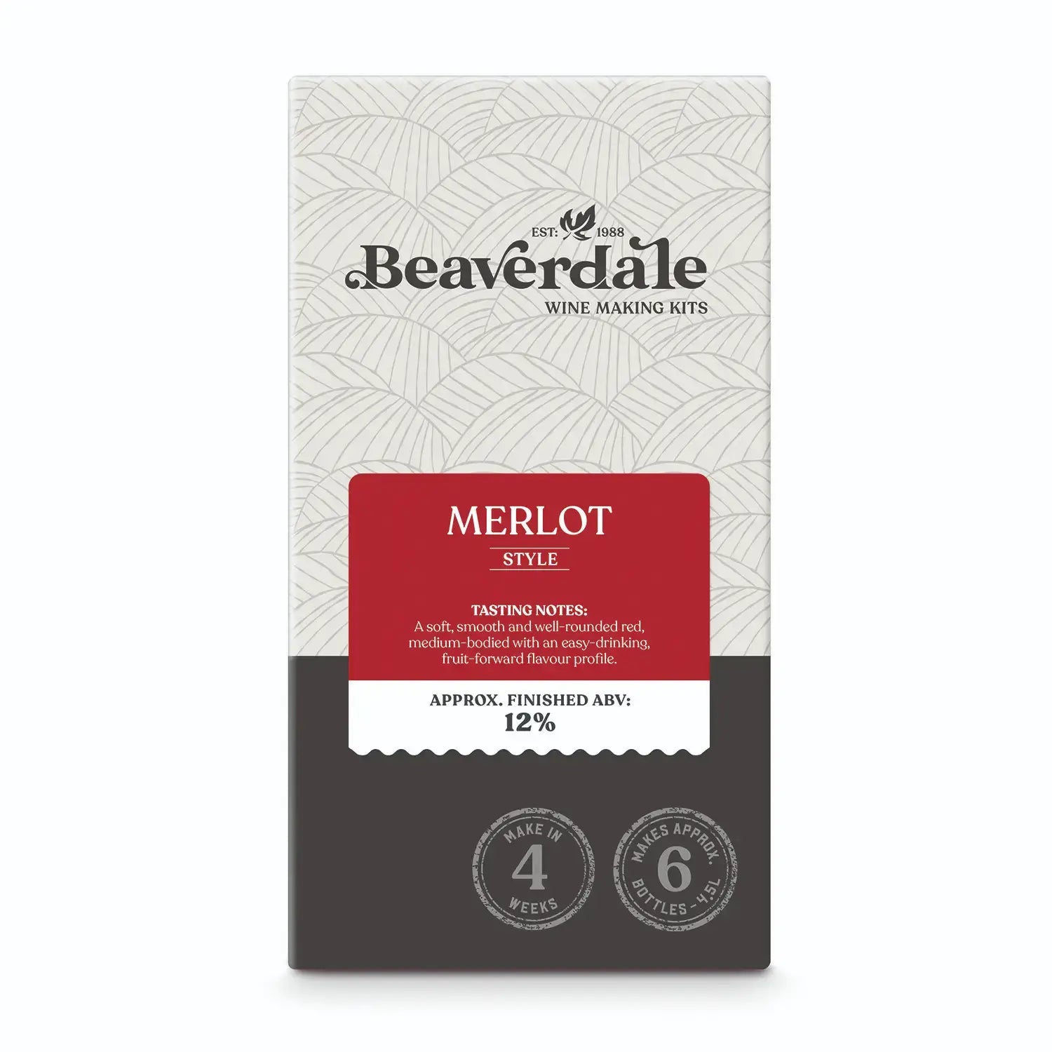 Merlot Style Wine Kit 6 Bottles Beaverdale