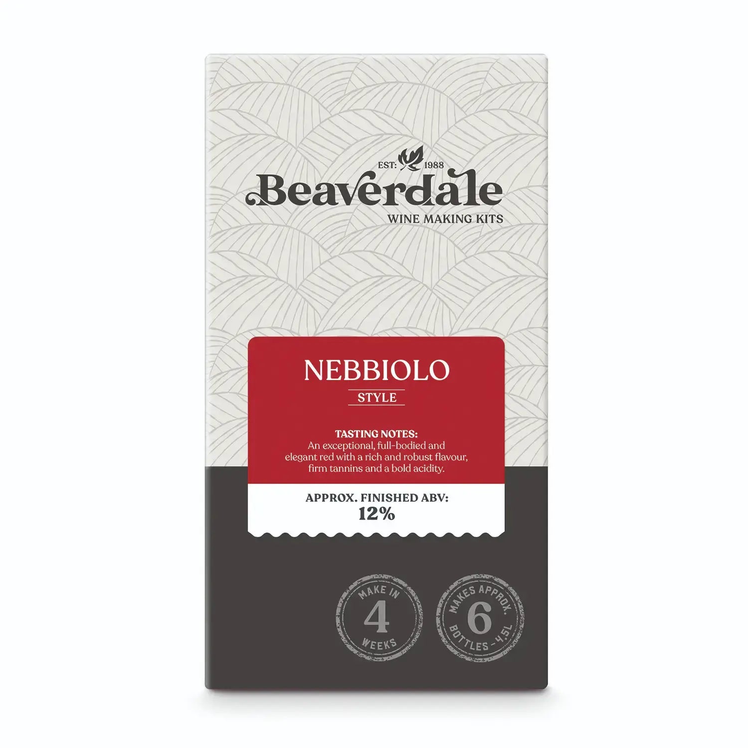 Nebbiolo Style Wine Kit 6 Bottles - Beaverdale