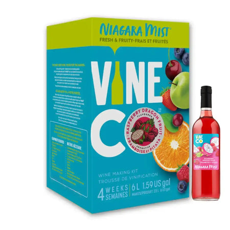 VineCo Niagara Mist Raspberry Dragon Fruit Wine Kit