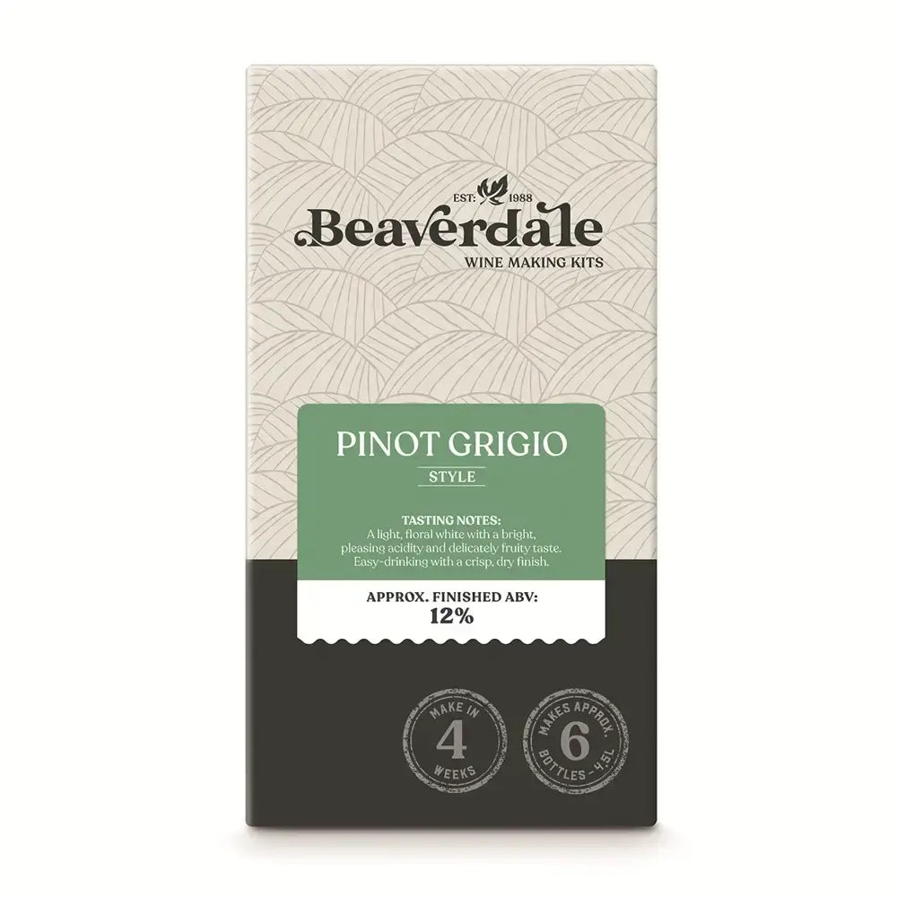Pinot Grigio Wine Kit 6 Bottles Beaverdale