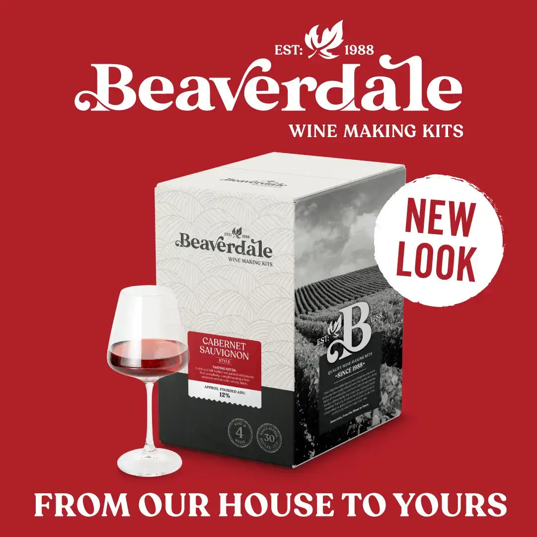 Pinot Noir Style Wine Kit Beaverdale 30 Bottle New Look