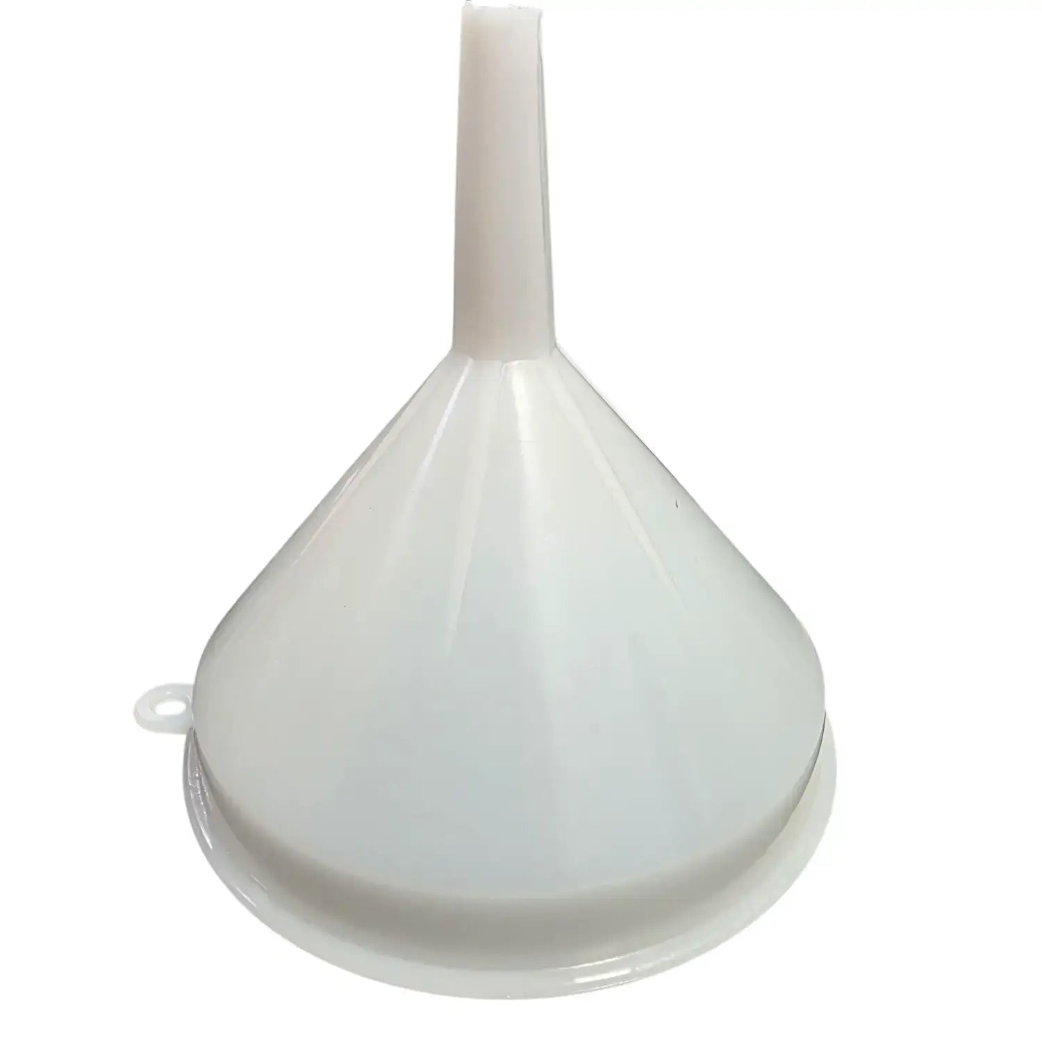Plastic Funnel 21cm made of durable plastic, features a long spout for easy pouring and a 21cm total length.