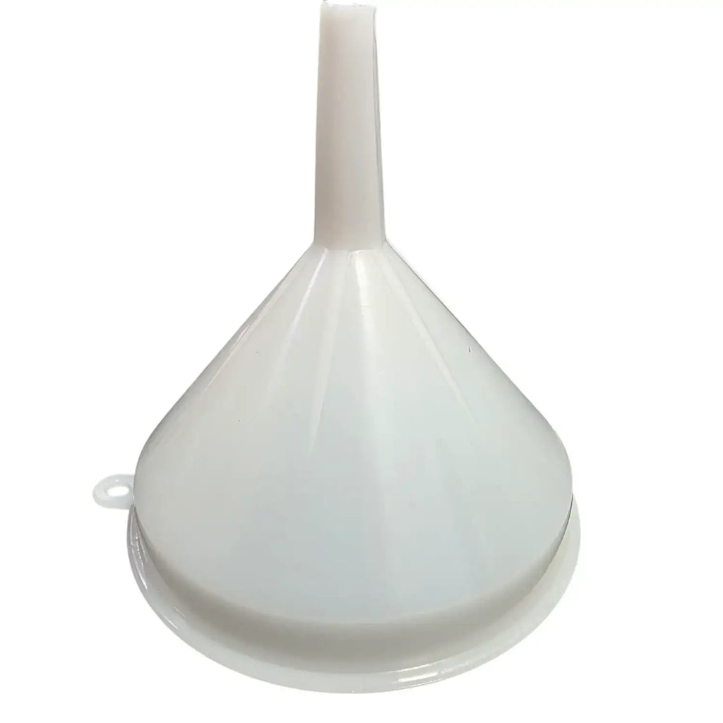 Plastic Funnel 21cm made of durable plastic, features a long spout for easy pouring and a 21cm total length.