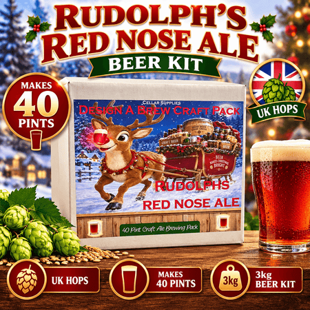 Rudolph's Red Nose Ale Beer Kit enjoy your Christmas Brew at Home