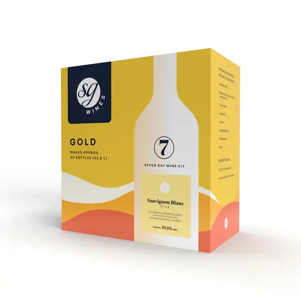 SG Wines Gold Sauvignon Blanc 30 Bottle wine Kit